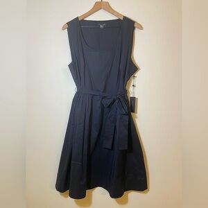 Tommy Hilfiger Women's Belted Fit & Flare Dress Size 18 Navy Blue NWT